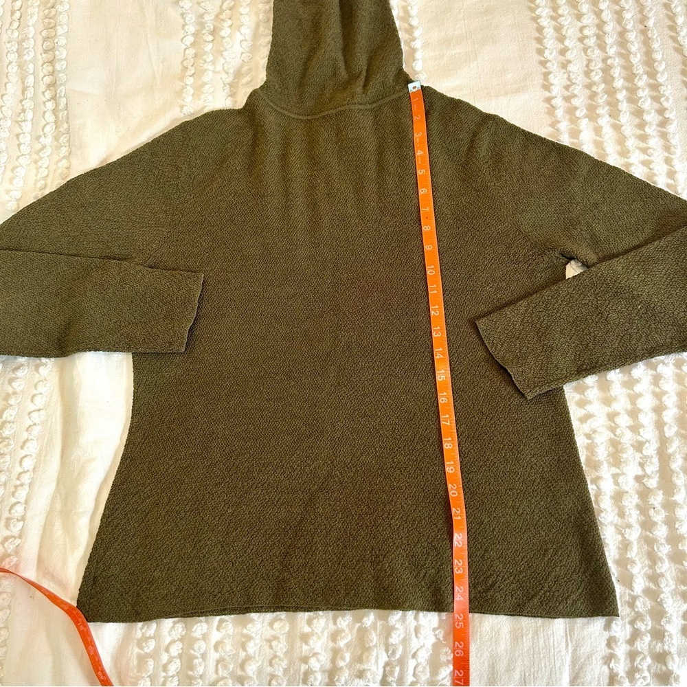 Eileen Fisher Women’s Olive Green Turtleneck Wool Crepe Sweater Sz L EUC - Picture 7 of 11